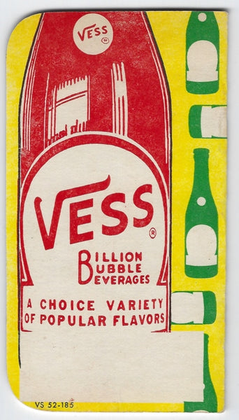 VINTAGE 1955 VESS SODA POCKET MEMO NOTEBOOKS--NEW OLD STOCK!