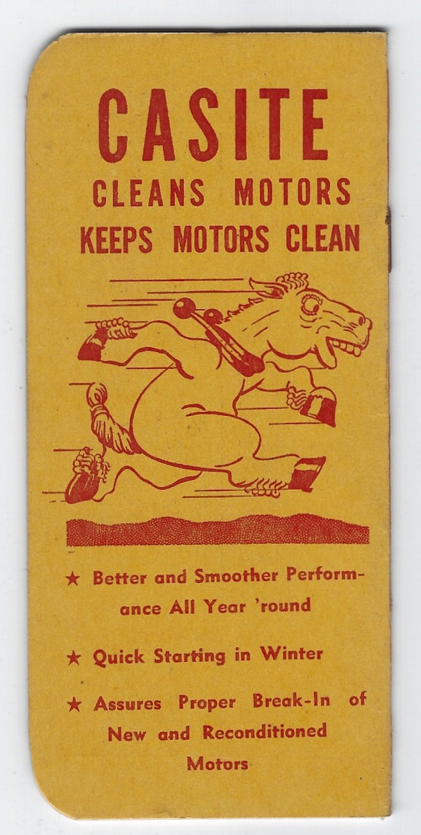 VINTAGE 1948 HASTINGS CASITE GAS/OIL ADVERTISING POCKET NOTEBOOKS-LAWR ...