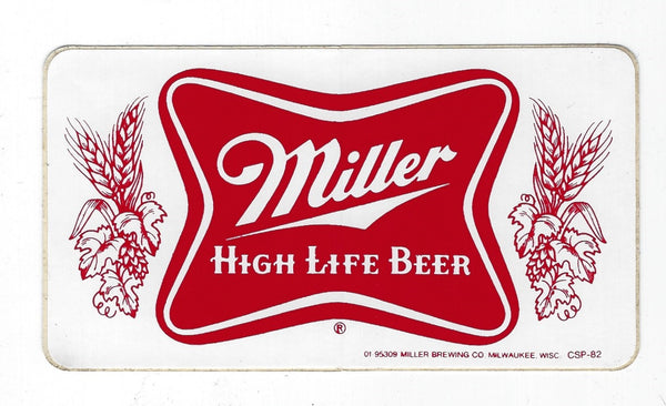 LOT OF 15 MILLER BREWING CO HIGH LIFE BEER ADVERTISING STICKERS-DECALS!