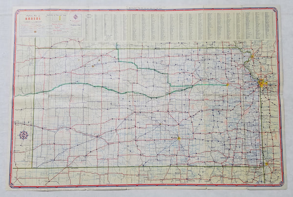SET OF 2 VINTAGE 1960'S SKELLY GAS & OIL ROAD MAPS--GAS STATION!